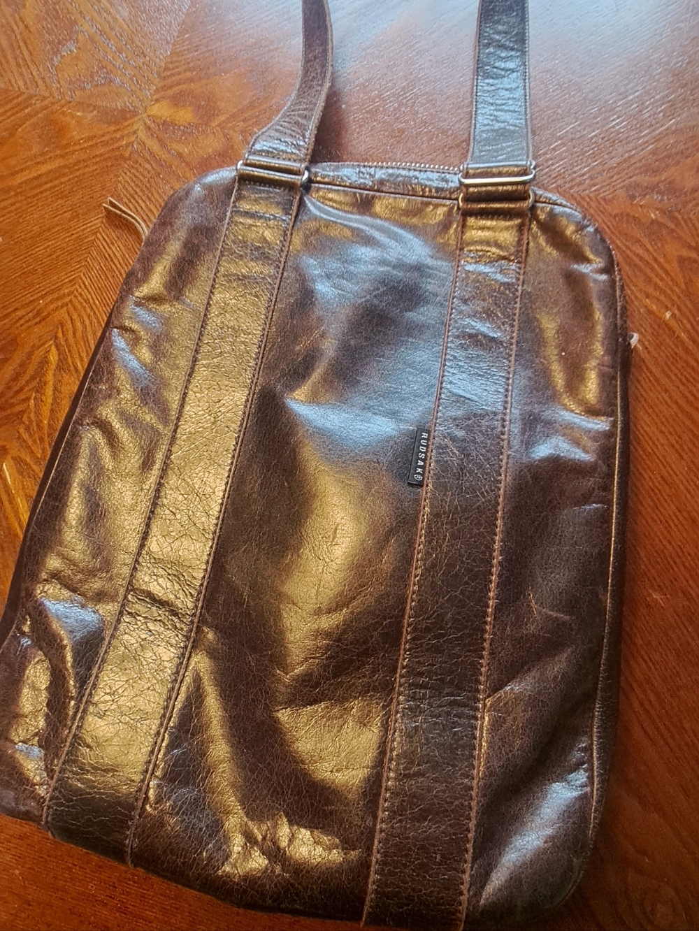 Brown Leather Shoulder Bag - RUDSAK